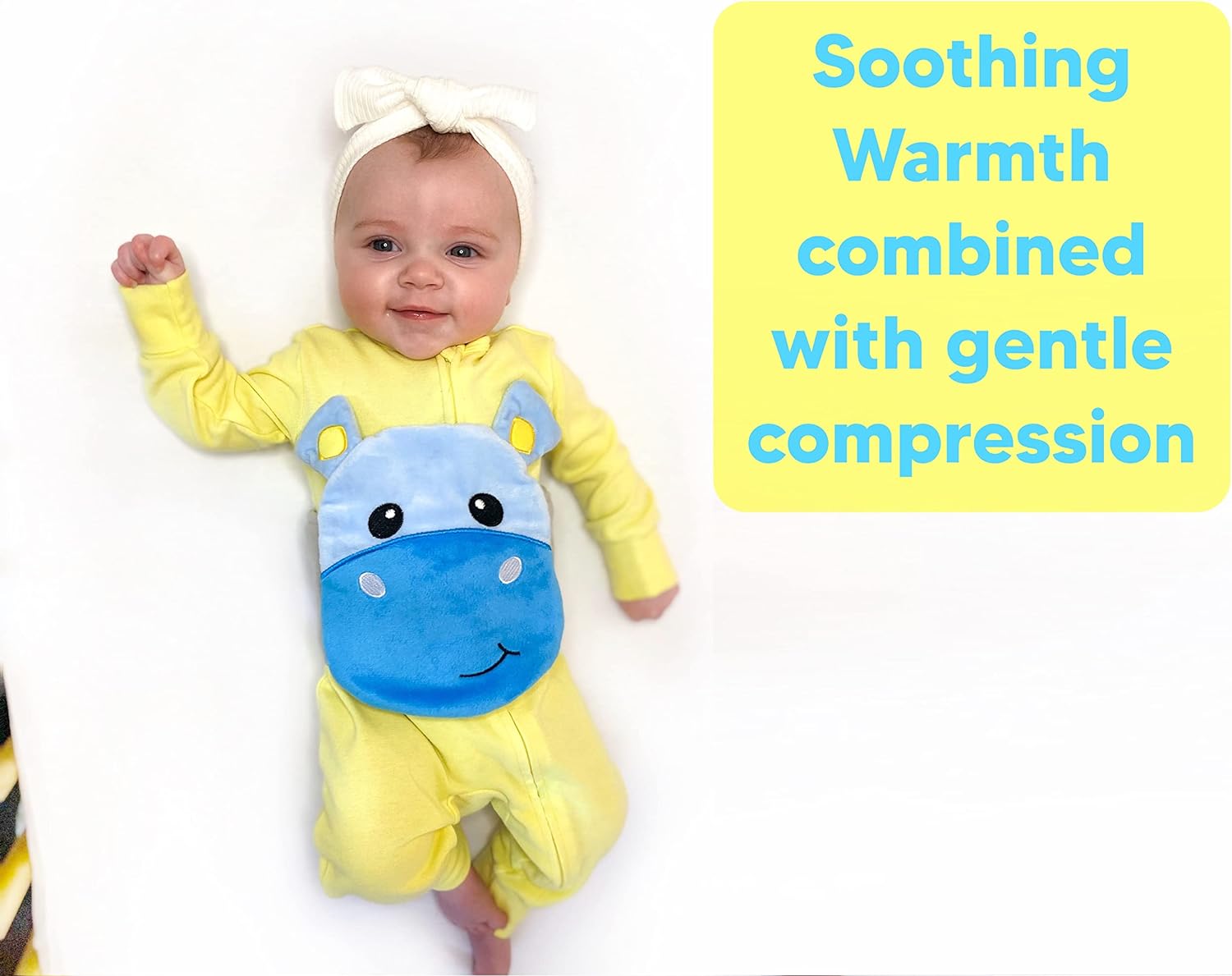 Baby Colic, Gas and Upset Stomach Relief – Belly Hugger – A Soothing Warmth Combined with Gentle Compression (Blue) - Image 2